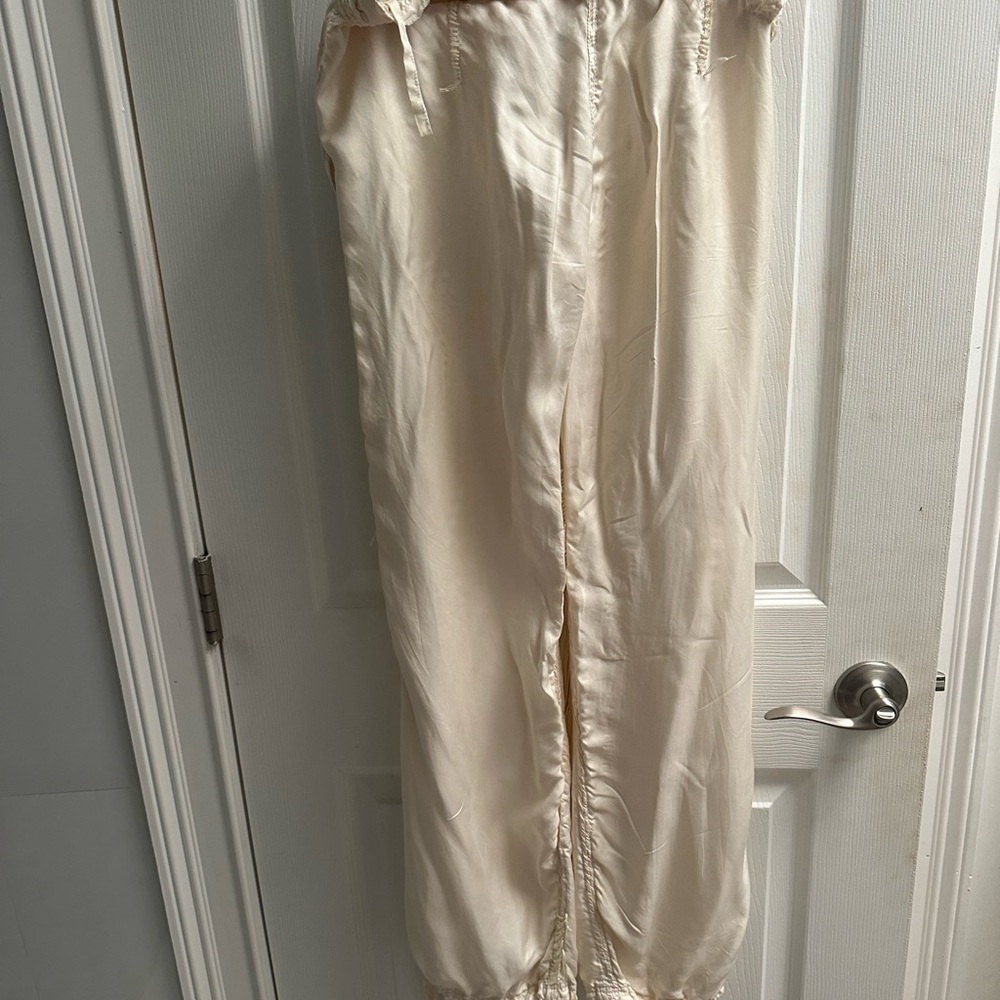 100% Silk Trousers. Handmade.Exclusive boutique in Ibiza. Rare limited edition